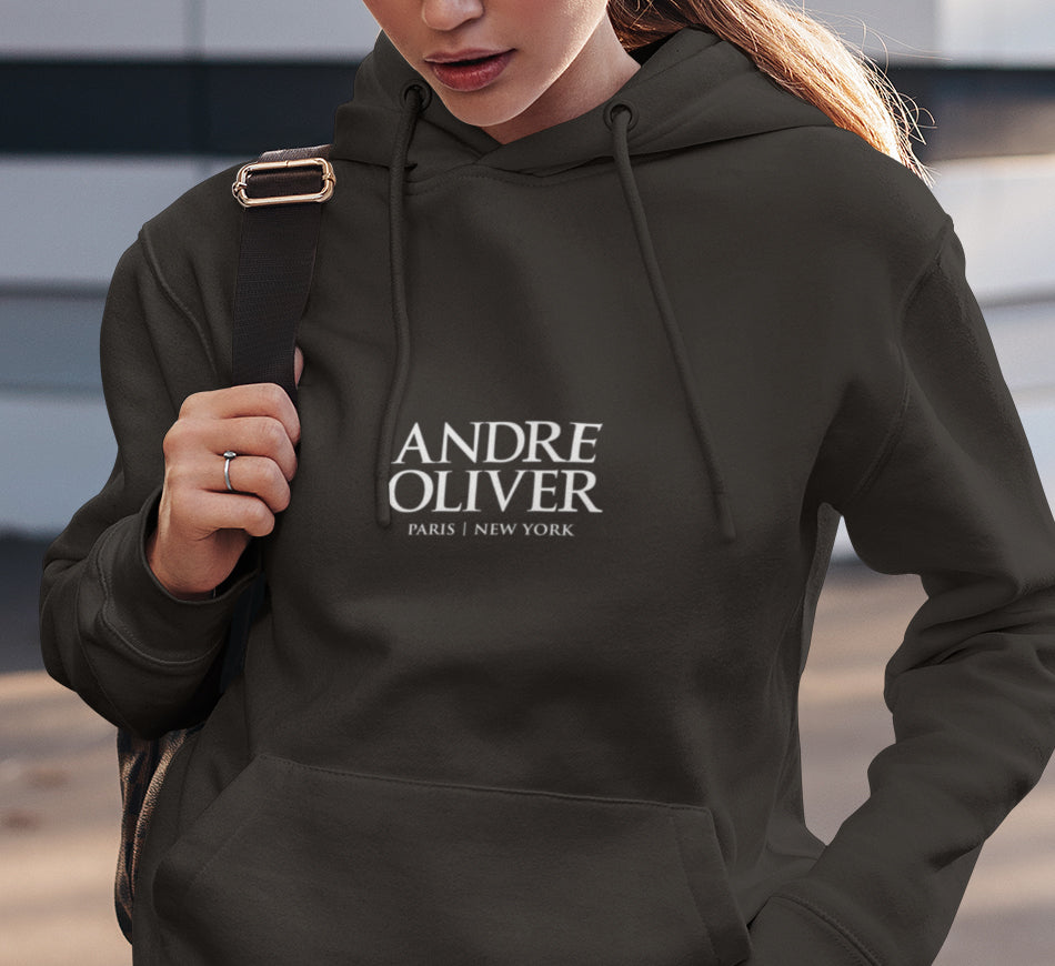 Andre Oliver Hoodie in Black