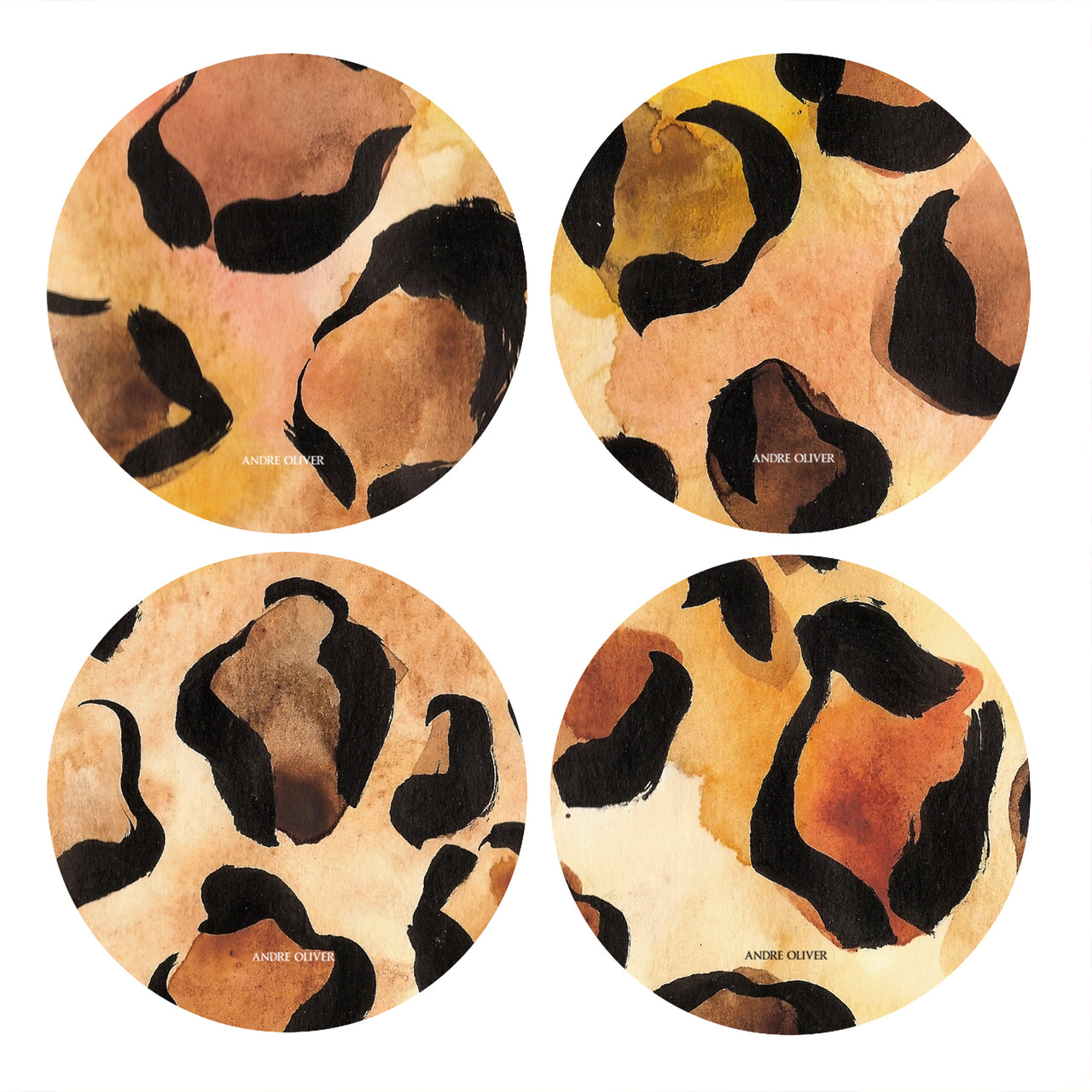 Cheetah Coaster Set