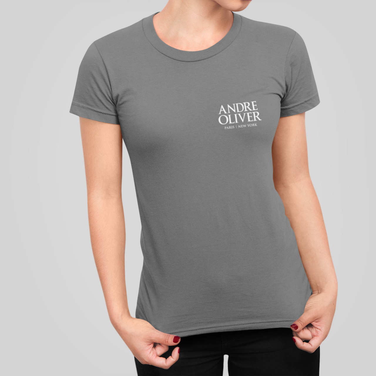 Andre Oliver Tee in Charcoal