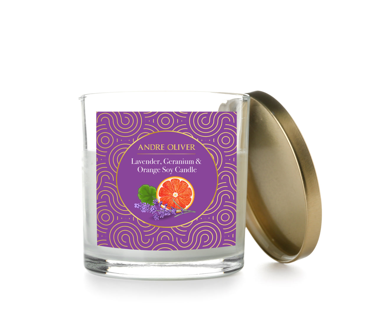 Lavender, Geranium & Orange Candle