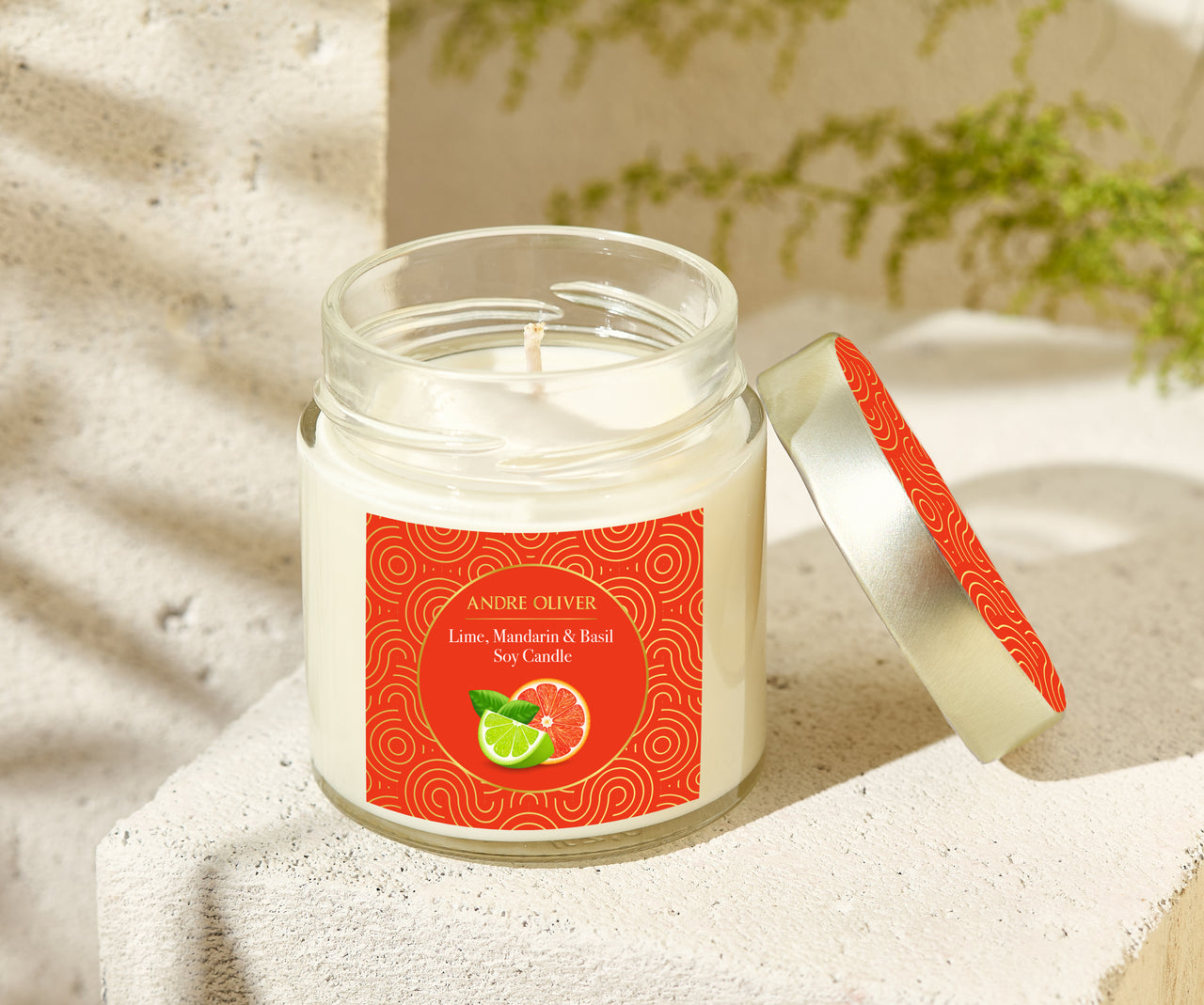 Lime, Mandarin and Basil Candle